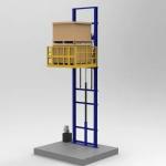 1000kg Load Hydraulic Vertical Freight Lift 3m Goods Lift For Warehouse for sale