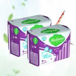 Blue printing Night Sanitary Napkin Thick High Durability For Sensitive Skin for sale