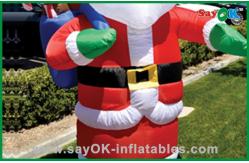 China Custom Christmas Inflatable Holiday Decorations Santa Claus Oxford Cloth supplier