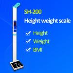SH-200 Digital Weight And Hight Measurement Scale Stainless For Medical Center for sale