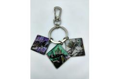 China Misty Plating Transformers Soundwave Keychain Stamping Process supplier