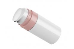 China Custom white Double Wall 30g Cosmetic Airless Makeup Pump Bottle supplier
