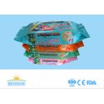 Antiseptic Baby Disposable Wet Wipes Flushable For Face / Hand , 20x15cm Size for sale