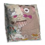 Square Thin Chair Cushions , Printed No Fading Chair Seat Pads 500 - 1100G
