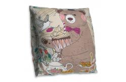 China Square Thin Chair Cushions , Printed No Fading Chair Seat Pads 500 - 1100G supplier