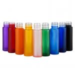 White Blue 10ml Amber Glass Roller Bottles ISO SGS With SS Ball for sale