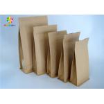 Kraft Customized Paper Bags Nut Craft Sugar Snack Food Window Packaging k for sale