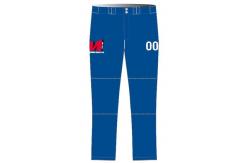 China Quick Drying Custom Baseball Pants , 300gsm 95cm Outseam Navy Blue Baseball Pants supplier