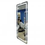Barber Shop LED Light Wall Mirror Easy Cleaning Modern Design Fog Resistant for sale