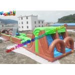 Waterproof Inflatable Playground 0.55mm PVC Tarpaulin Obstacle Course Inflatable for sale