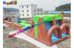 China Waterproof Inflatable Playground 0.55mm PVC Tarpaulin Obstacle Course Inflatable supplier