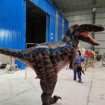 Handmade Realistic Dinosaur Costume Hidden Legs Lifelike Raptor Costume