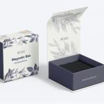 Two Sided Magnetic Gift Box Hot Stamping Custom Jewelry Perfume Flip Top Gift Box for sale