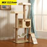 Soft Plush Detachable MDF Wooden Cat Tree for sale