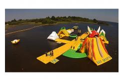 China 30m × 40m Giant Inflatable Water Park For Children With Customized Logo supplier
