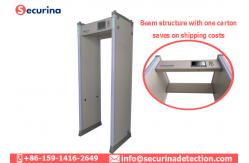 China AC100V~240V Walk Through Metal Detector Gates 45 Zones With Directional Counter supplier