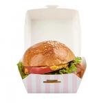 Customized Disposable Burger Box Folders in Corrugated/Kraft Paper for Fast Food Takeaway Packaging for sale