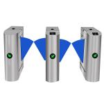 Indoor / Outdoor Automatic Flap Barrier Gate Robust Brushed Stainless Steel for sale
