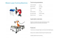 China Automatic Fiber Laser Cutting Machine With Yaskawa 6-Axis Manipulator Robot Arm supplier