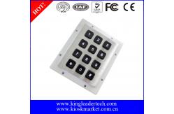 China Stainless Steel Backlit 12 Key Numeric Keypad With Matrix 3x4 supplier