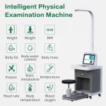 Lcd Multimedia Advertising Bmi Health Check Kiosk Smart Fat Composition Analyzer for sale