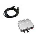 Ip65 Solar Grid Tie Micro Inverter Silver WVC-350 Solar Panel Inverter for sale