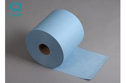 China OEM Industrial Blue Paper Rolls , Cleaning Tissue Rolls For SMT Machine supplier
