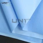 Blue Color PP Spunbond Non Woven Fabric PE Film Laminated For Medical Bed Sheets for sale