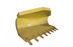 China 22D0017X0 2.5m2 Wheel Loader Grapple Bucket Construction Machine Attachments supplier
