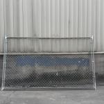 Silver Chain Link Fence Adjustable Height Powder Coated Coating