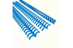 China Blue ABS PP Plastic Ring Spiral Plastic Binding Clip For Folder Notebook supplier