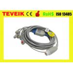 HP Medical ECG Cable One piece 5 leads ECG Cable with Snap, AHA,1K ohm, Round 12pin for sale