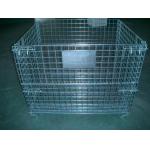 2000 Pounds Collapsible Wire Container Steel Mesh Storage Bins 40x 32x 33 Inch for sale