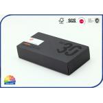 4c Print Free Design Paper Packaging Boxes Black Cardboard Box for sale