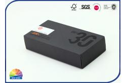 China 4c Print Free Design Paper Packaging Boxes Black Cardboard Box supplier
