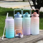 2000ML Portable Outdoor Custom Drinking Cups Motivational Gallon Water Bottle for sale