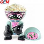 Custom Made Plastic Popcorn Tub Anime Art Doll Toy Display Box Popcorn Bowl Tubs for sale