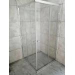 Metal Frame Full Transparent Glass Square Shower Room 90x90cm for sale
