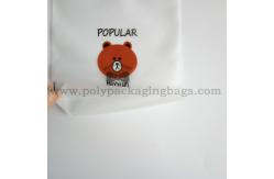 China Translucent PE EVA Drawstring Plastic Pouches For Towels Socks supplier