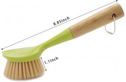 China 1.1in PBT Bristle Kitchen Scrub Brush Dish Scrubber With Handle supplier