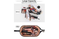 China Ladies portable cosmeticbags waterproof  double-layer zipper travel cosmetic bag with handle supplier