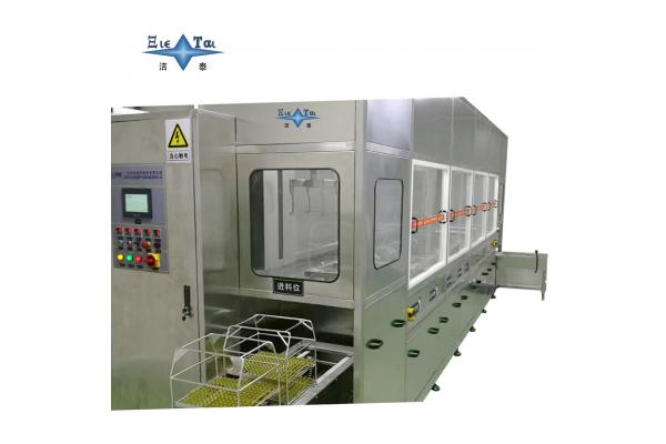 Full Automatic Ultrasonic Cleaning Line 40KHz - 132KHz Ultrasonic PCB Cleaner With Vacuum Drying