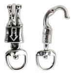 Panic Snap Quick Release Round Swivel Eye Snap Hook Malleable Steel Panic Hook for sale