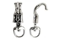 China Panic Snap Quick Release Round Swivel Eye Snap Hook Malleable Steel Panic Hook supplier