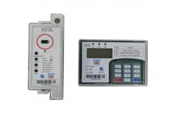 China DIN Rail Single Phase Keypad Prepayment Meter STS Anti Theft KWH Meter supplier