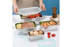 China Leak Proof Metal Food Storage Containers Rectangular 500ml Capacity supplier