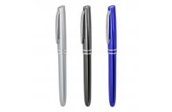 China Classical Aluminium Ballpoint Pen 1.0mm Insertable Cap Pen Simple Business Style supplier