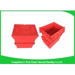 Large Volume Stackable Storage Plastic Containers with Attached Lids 600*400*365mm for sale