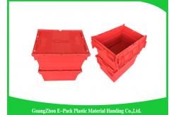 China Large Volume Stackable Storage Plastic Containers with Attached Lids 600*400*365mm supplier