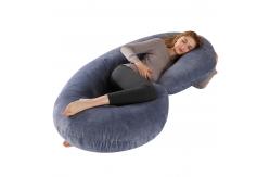China C Shaped 135*70cm Maternity Pregnancy Pillow 100% Polyester Filling supplier